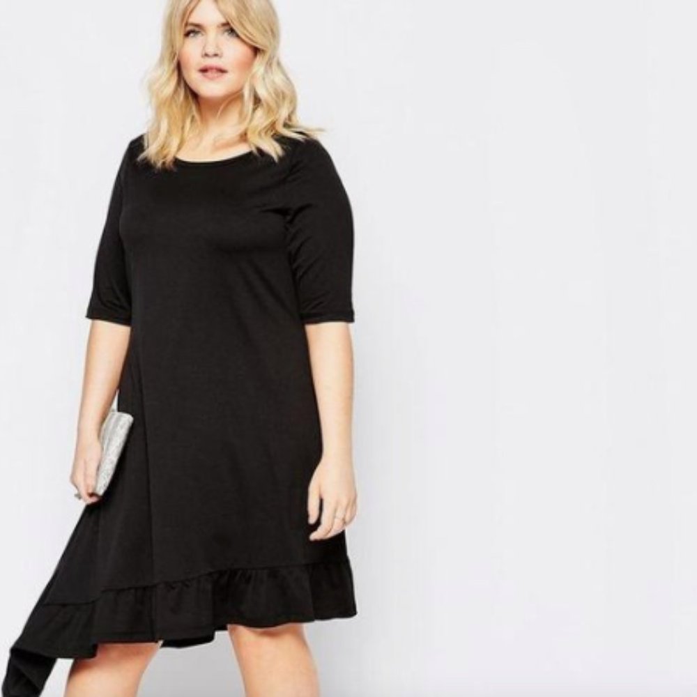 ASOS Junarose Asymmetric Dress - Black Size 0X